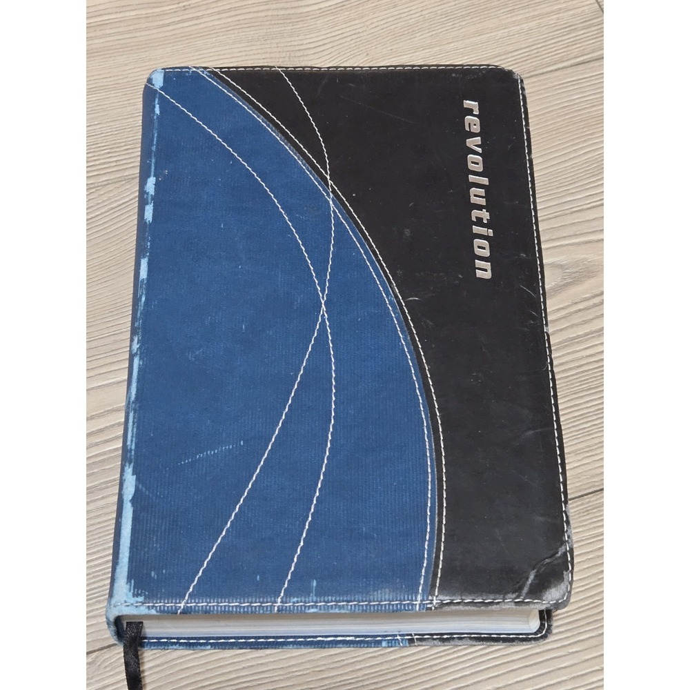 NIV, Revolution: The Bible‎ for Teen Guys, Leathersoft, Blue/Charcoal